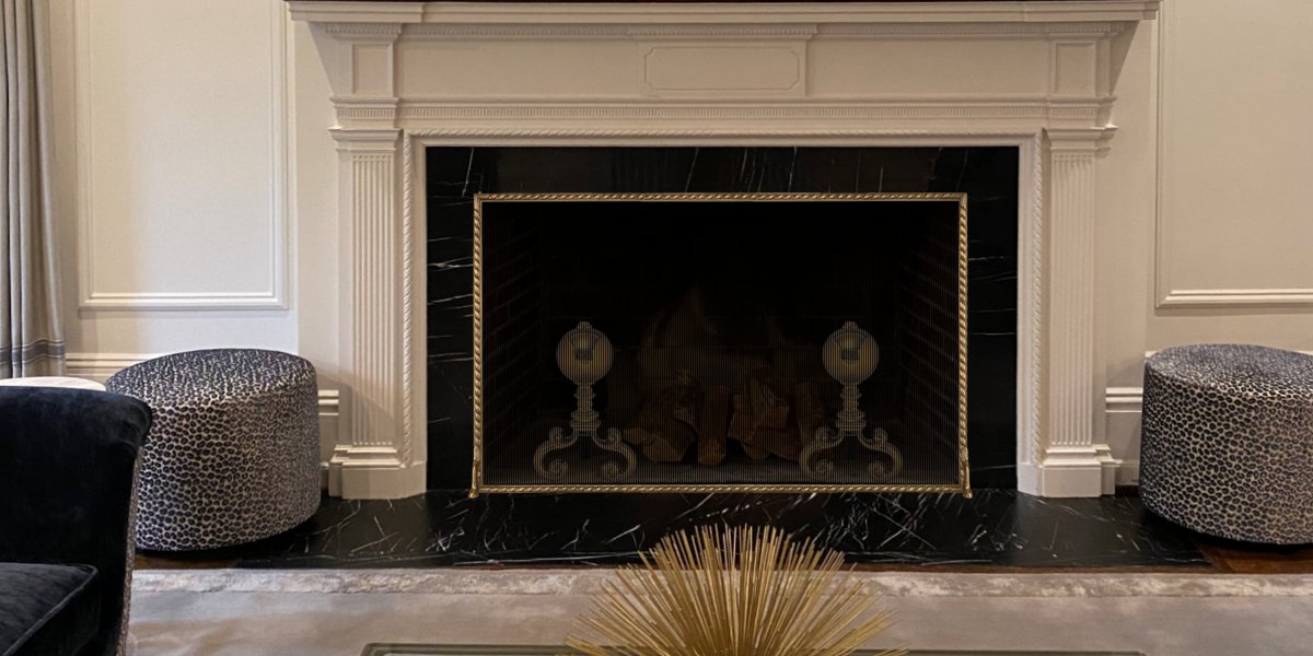 Single Panel Fireplace Screens