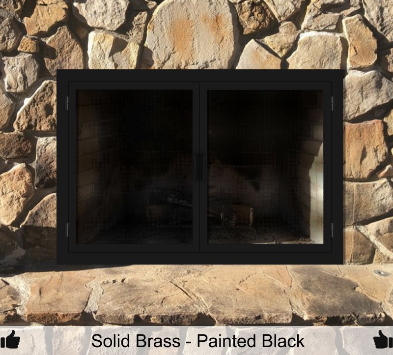 Solid Brass Painted Black