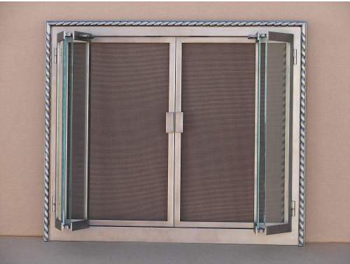 DF1G-FC-34 Mini Rope Casting Overlay And Matching Mesh Back Up Doors