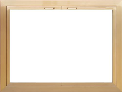 HH-FL-CV Solid Brass Fireplace Doors