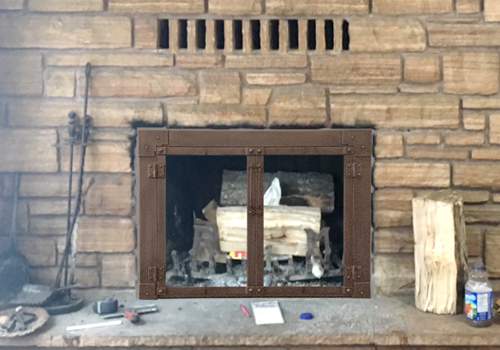 Fireplace Door Project #10073