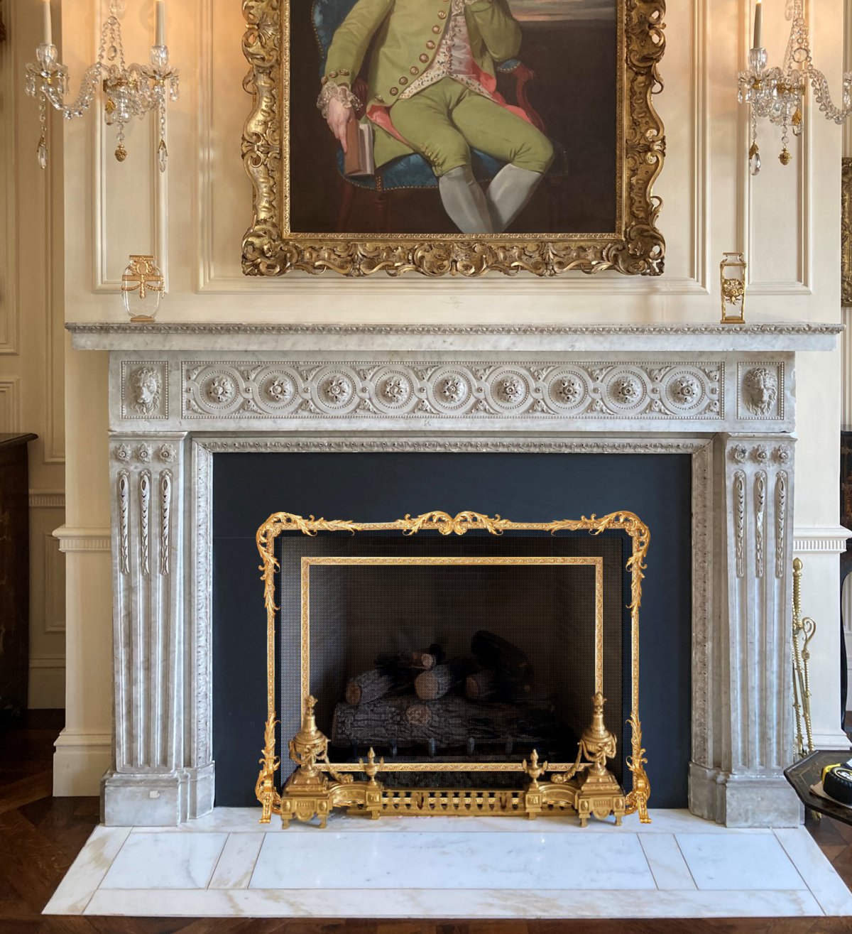 Solid Brass Fireplace Screen