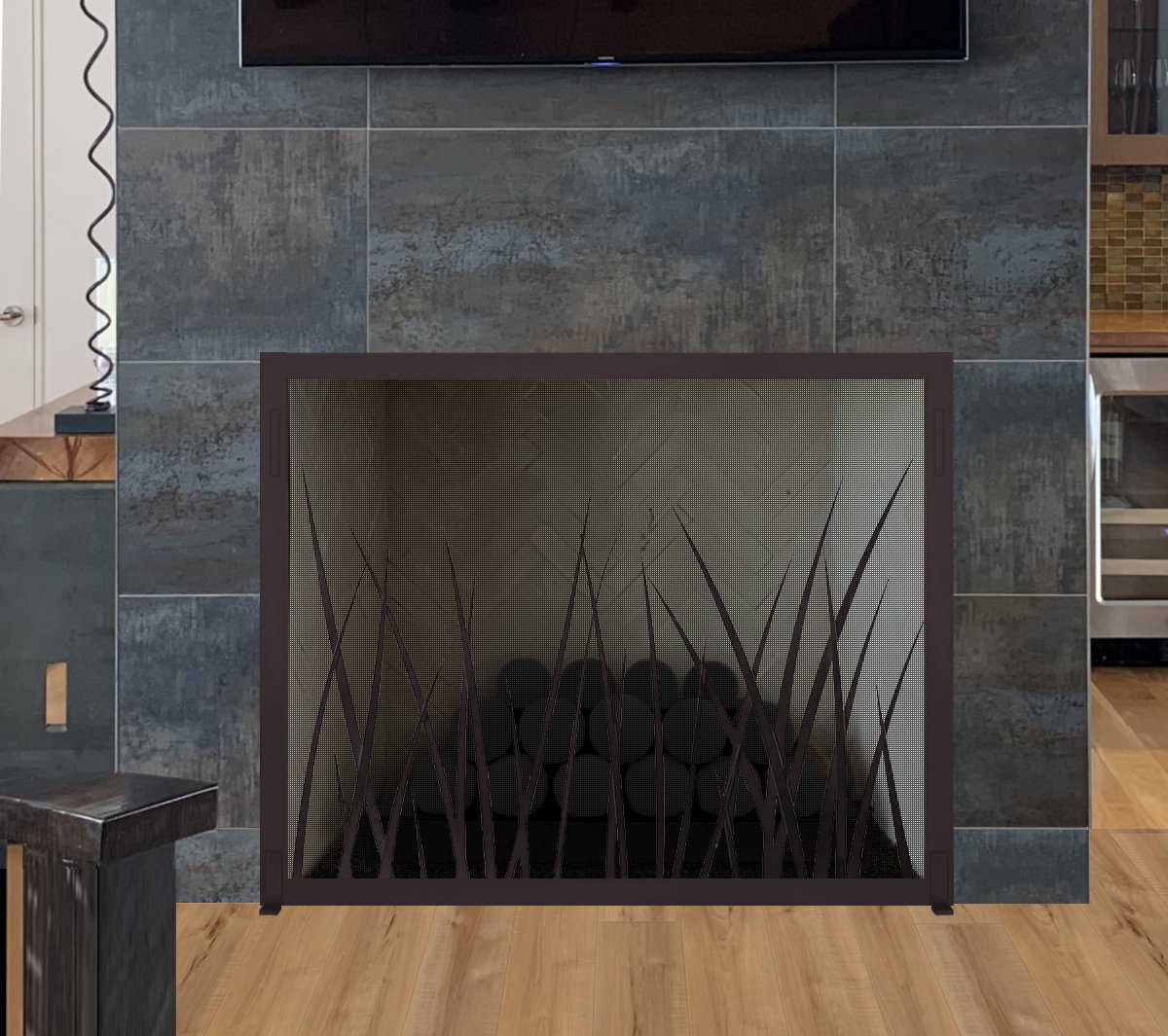 EC Custom Sawgrass Screen in Bronze Patina