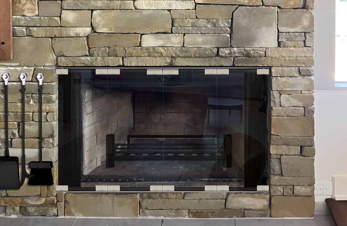 Minimal-2 Fireplace Door