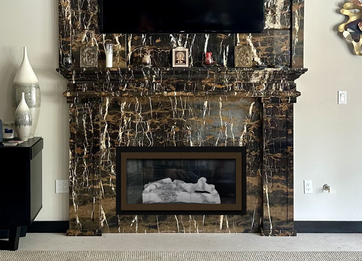 Flat Steel Fireplace Door