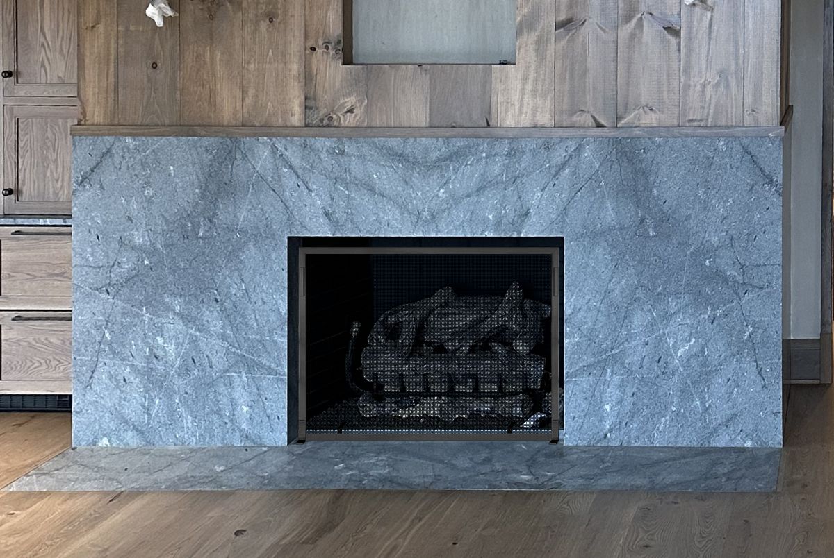 Free Standing Fireplace Screen