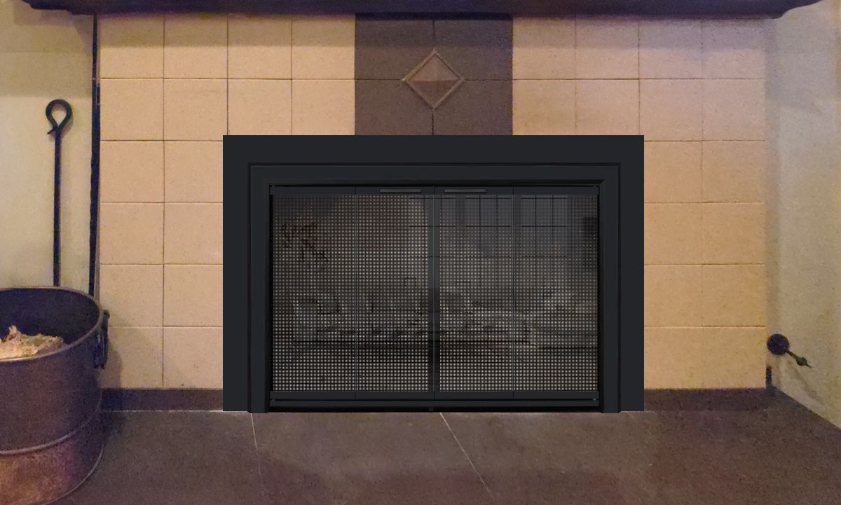 Breckinridge Aluminum Fireplace Door
