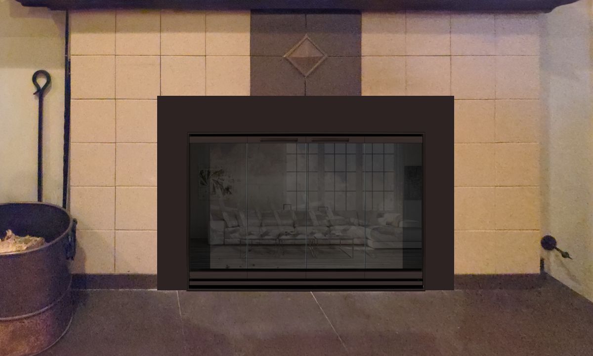 Envision Aluminum Fireplace Door