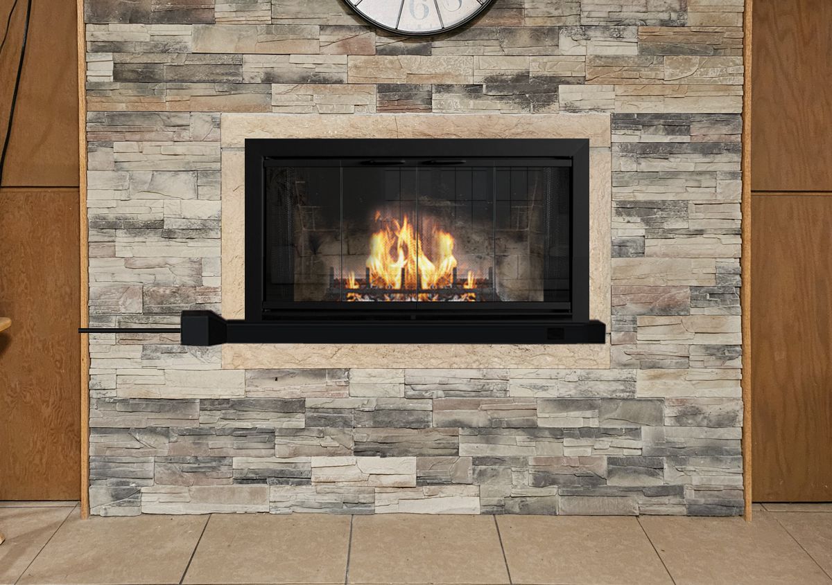 Creekside Aluminum Fireplace Door