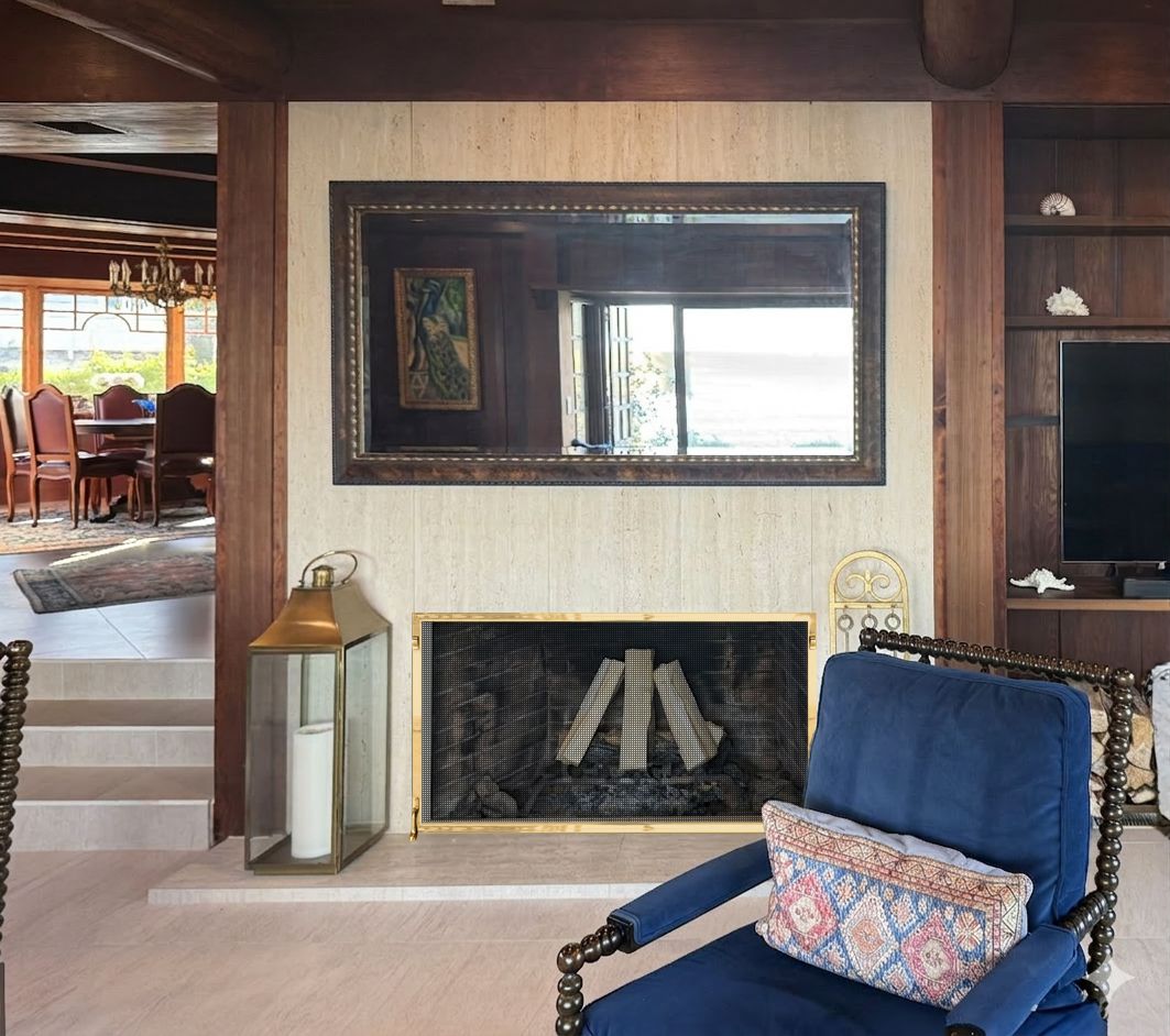 Solid Brass Fireplace Screen