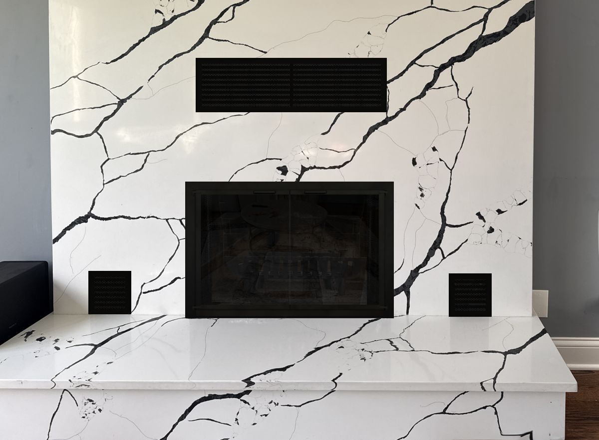 Flat Steel Fireplace Door