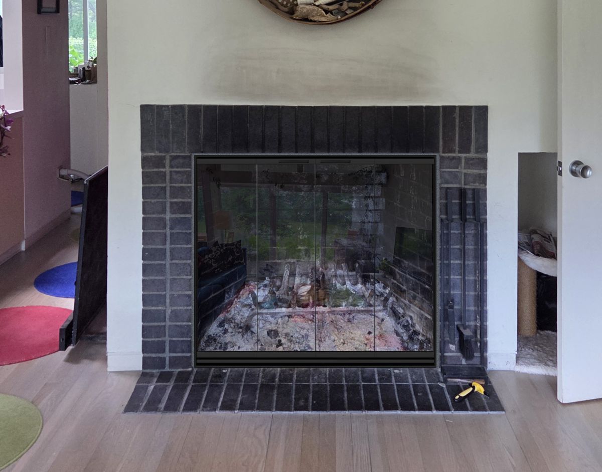 Envision Aluminum Fireplace Door
